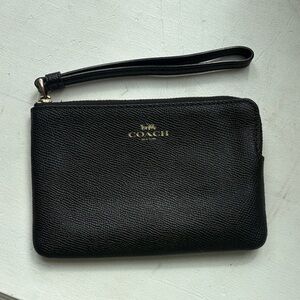Coach Corner Zip Wristlet